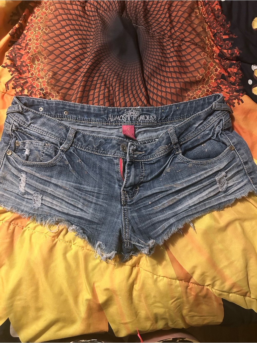 Almost Famous Light Blue Distressed Denim Cutoff Shorts